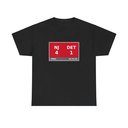 NJ vs DET Scoreboard Tee 02.26.20