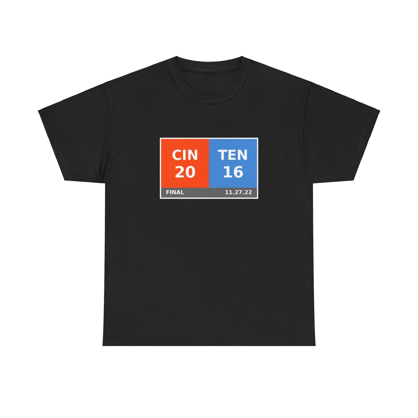 CIN vs TEN Scoreboard Tee 11.27.22