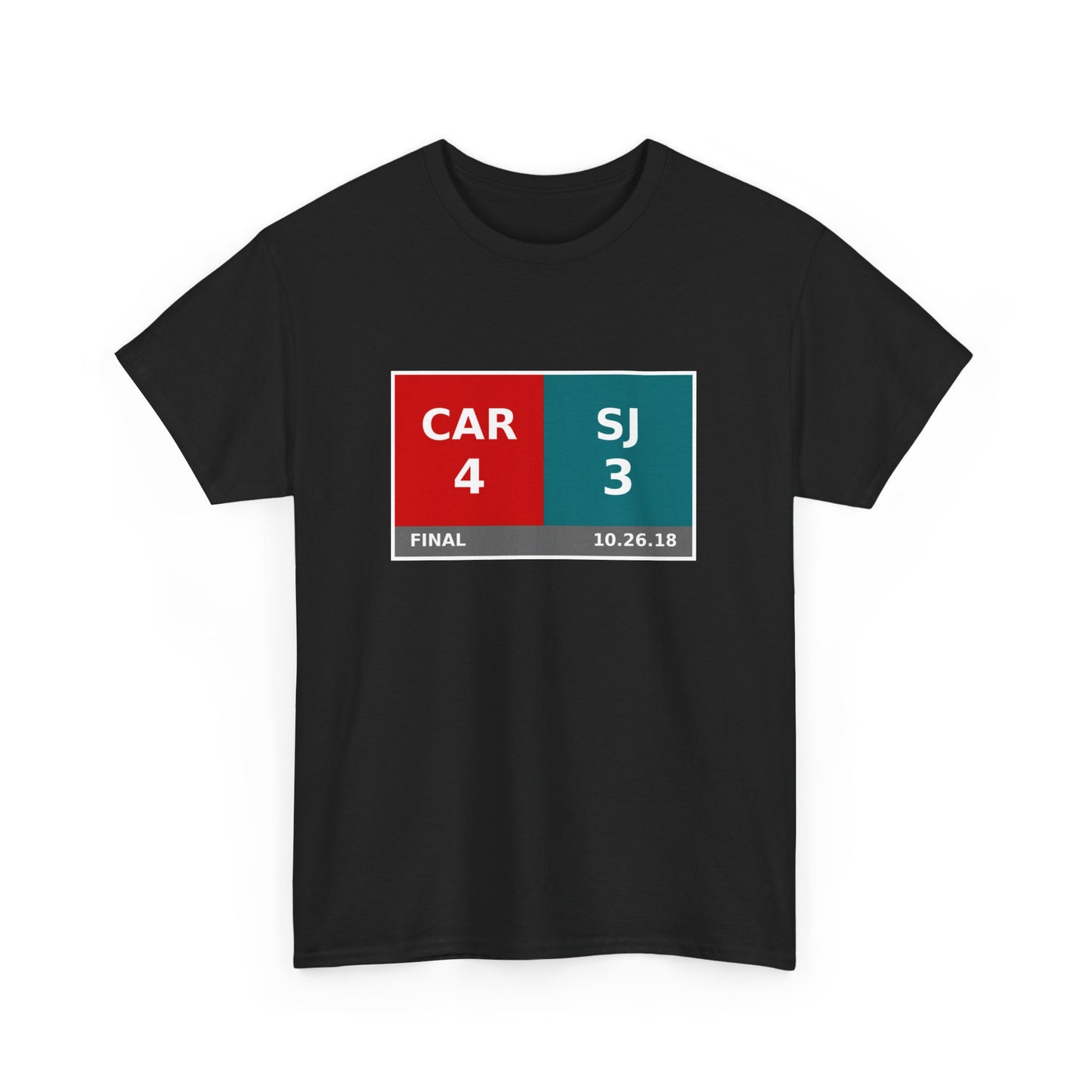 CAR vs SJ Scoreboard Tee 10.26.18