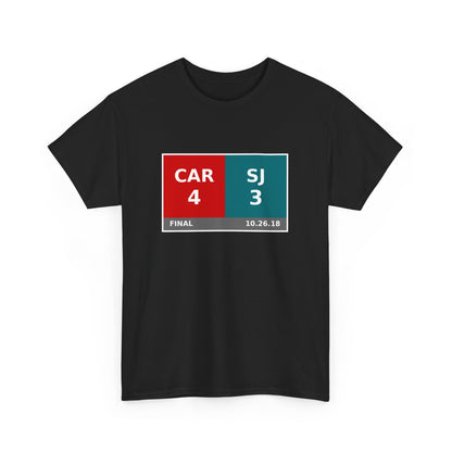 CAR vs SJ Scoreboard Tee 10.26.18