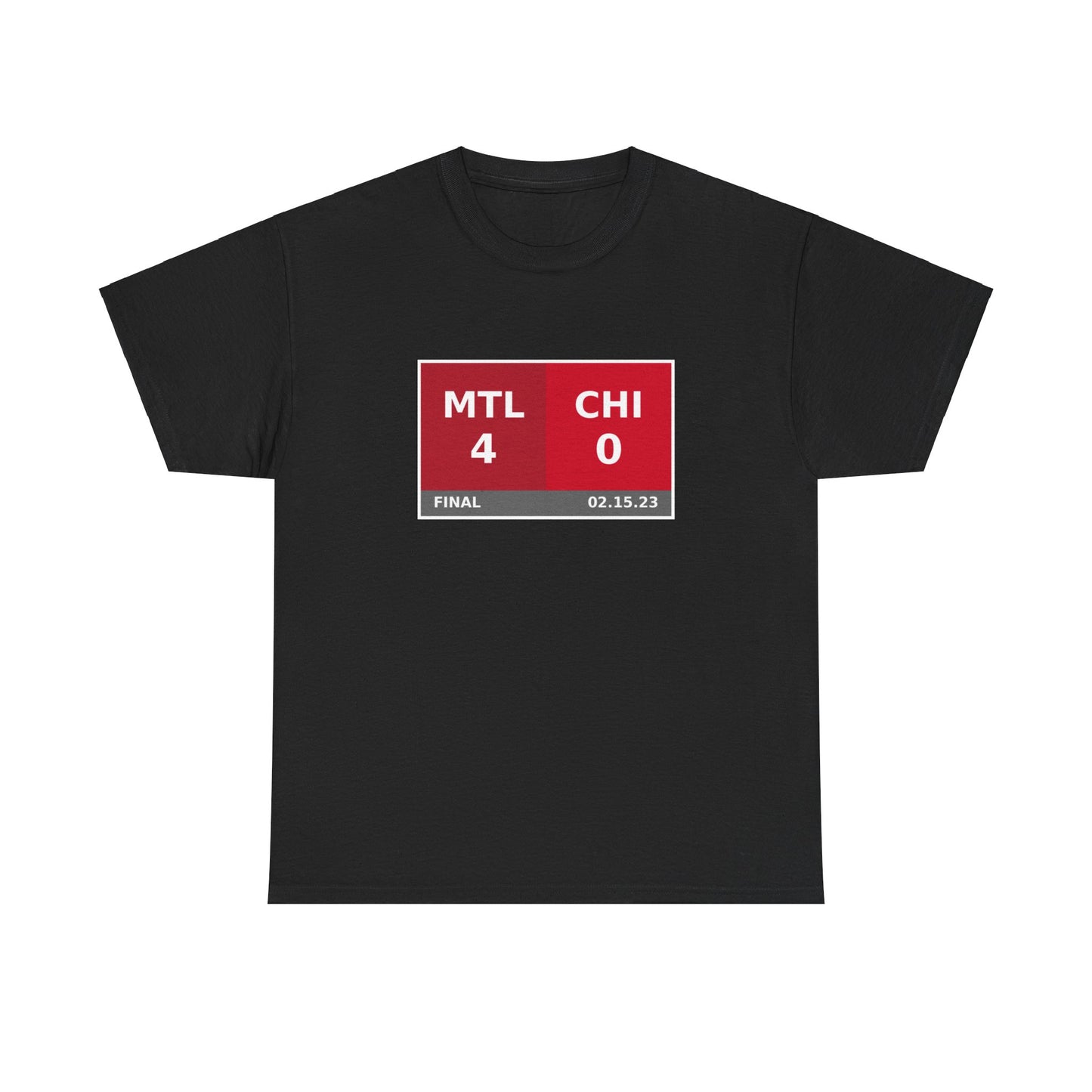 MTL vs CHI Scoreboard Tee 02.15.23