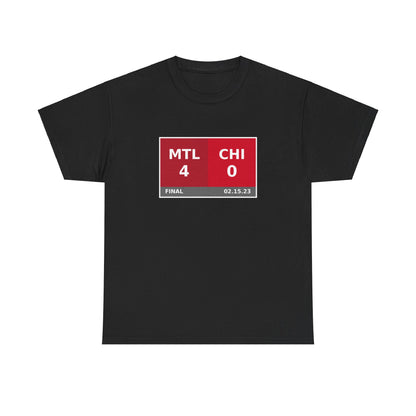 MTL vs CHI Scoreboard Tee 02.15.23