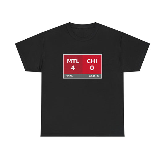 MTL vs CHI Scoreboard Tee 02.15.23