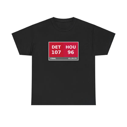 DET vs HOU Scoreboard Tee 01.20.25