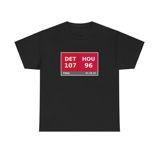 DET vs HOU Scoreboard Tee 01.20.25