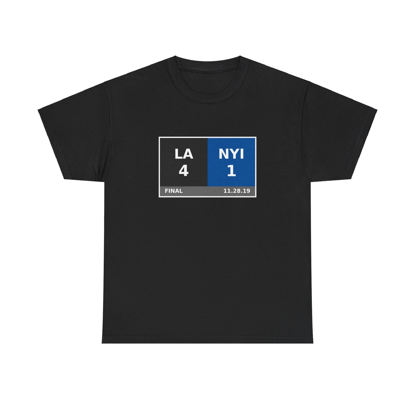 LA vs NYI Scoreboard Tee 11.28.19