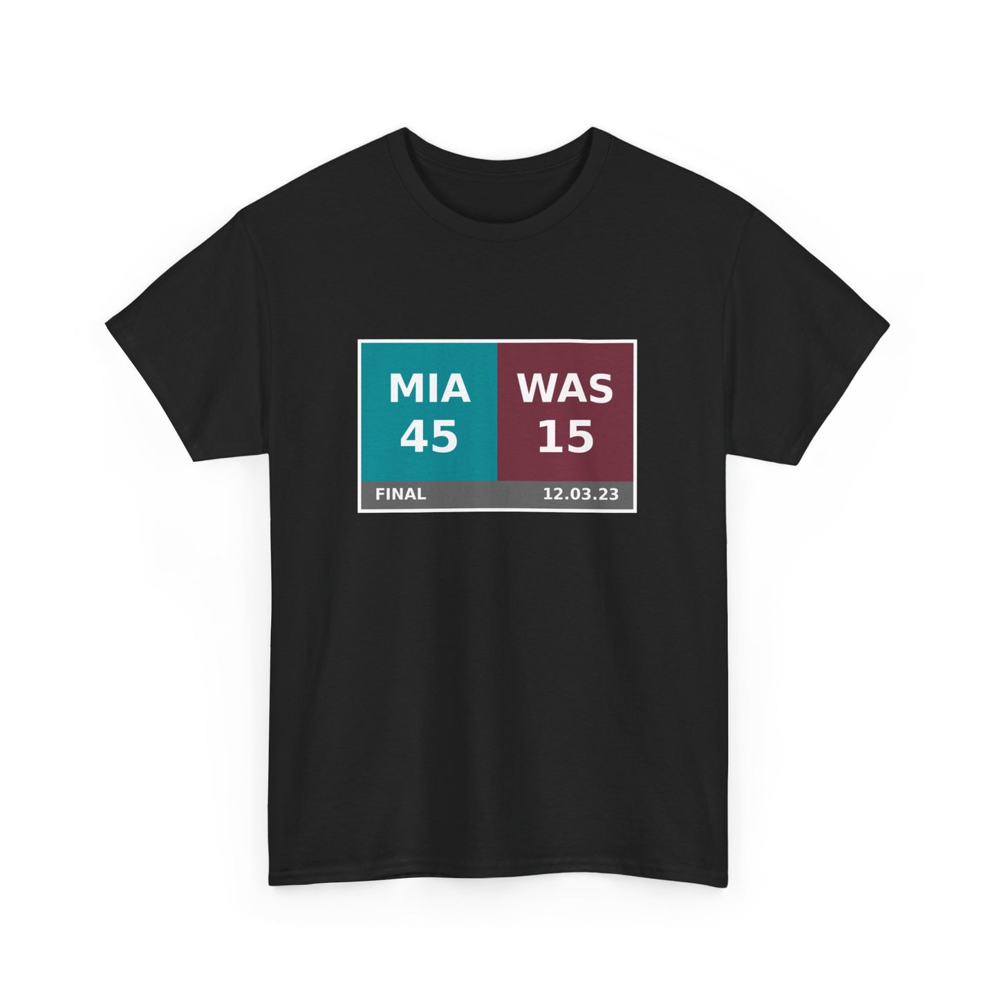 MIA vs WAS Scoreboard Tee 12.03.23