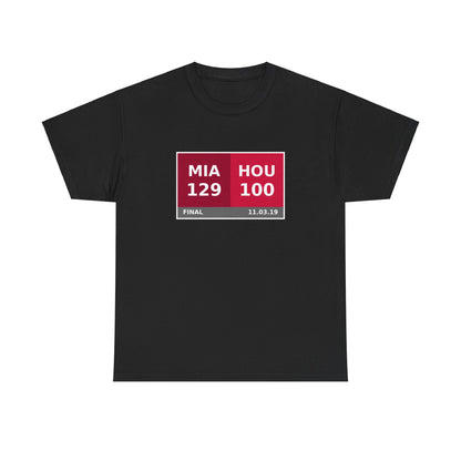 MIA vs HOU Scoreboard Tee 11.03.19