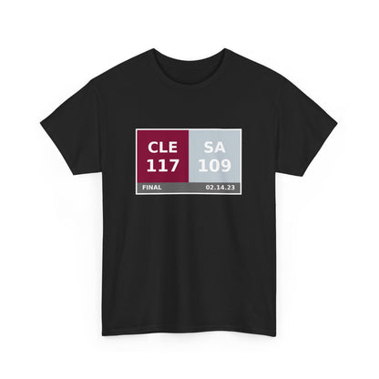 CLE vs SA Scoreboard Tee 02.14.23