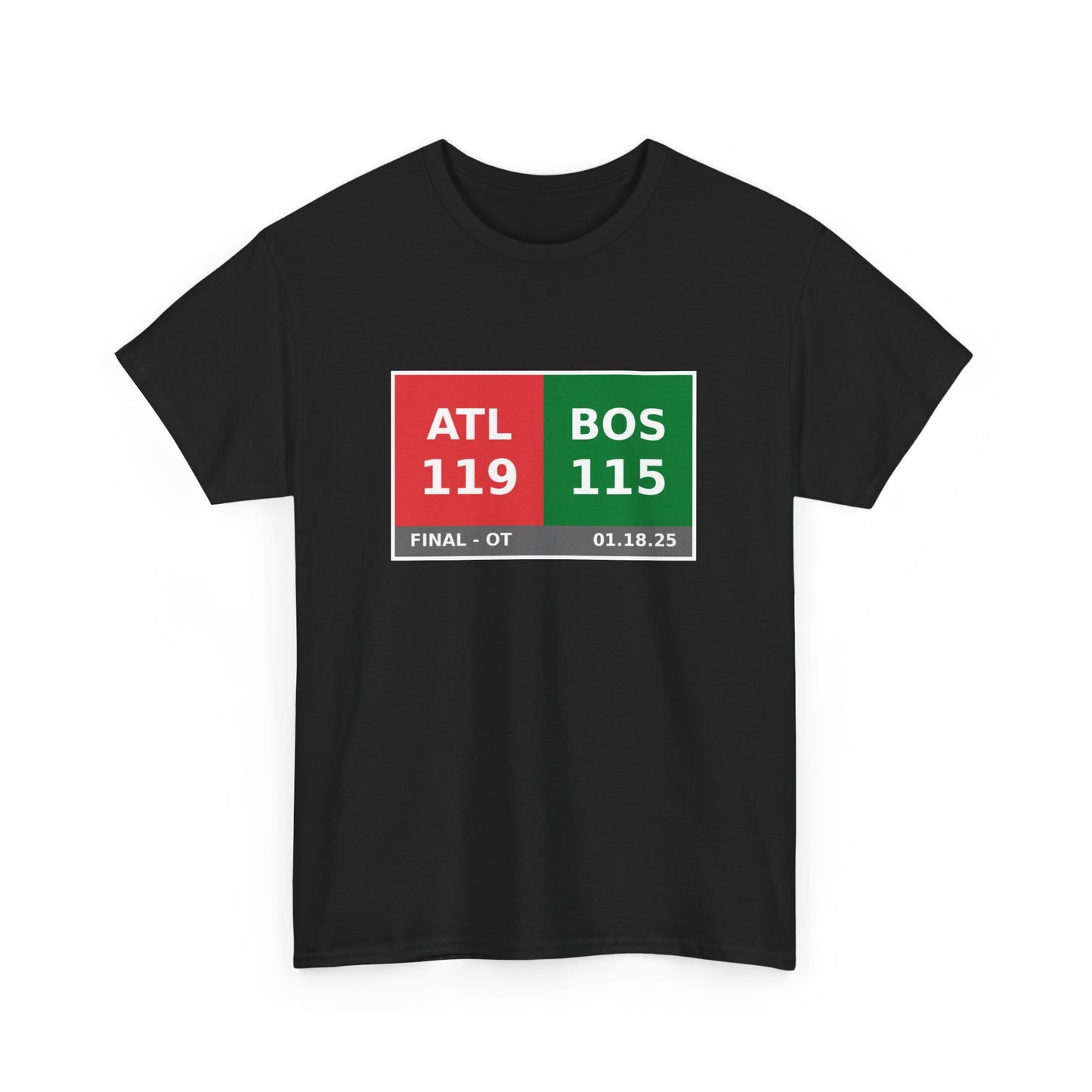 ATL vs BOS Scoreboard Tee 01.18.25