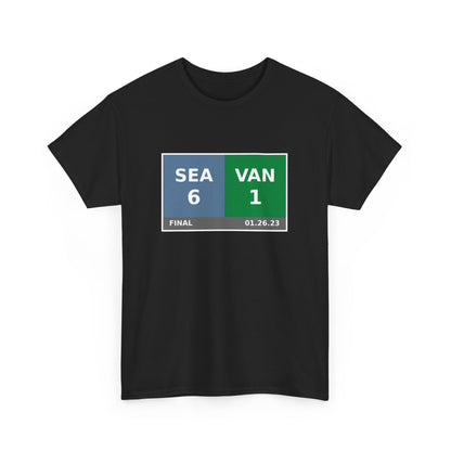 SEA vs VAN Scoreboard Tee 01.26.23