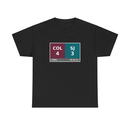 COL vs SJ Scoreboard Tee 05.02.21