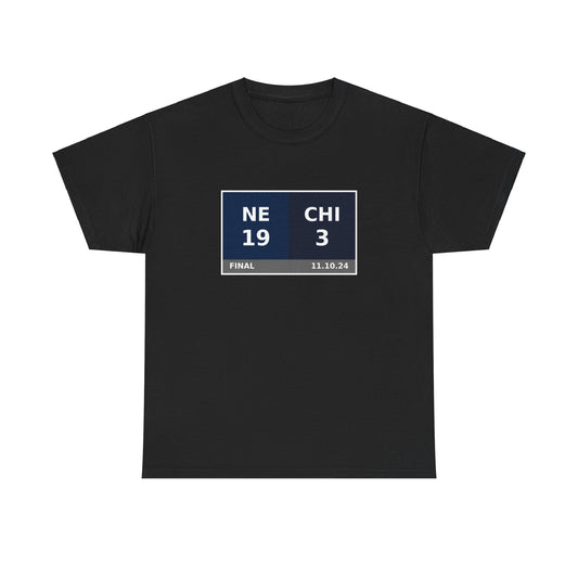 NE vs CHI Scoreboard Tee 11.10.24