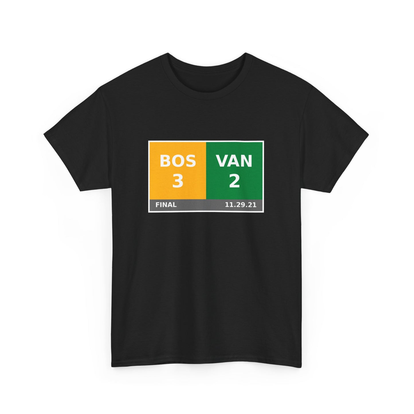 BOS vs VAN Scoreboard Tee 11.29.21