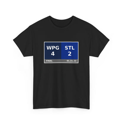 WPG vs STL Scoreboard Tee 01.31.23