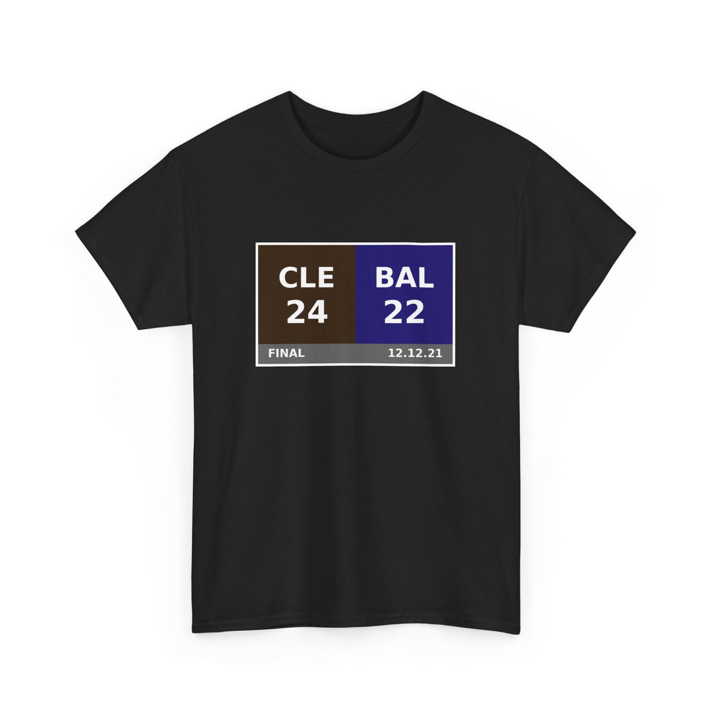 CLE vs BAL Scoreboard Tee 12.12.21