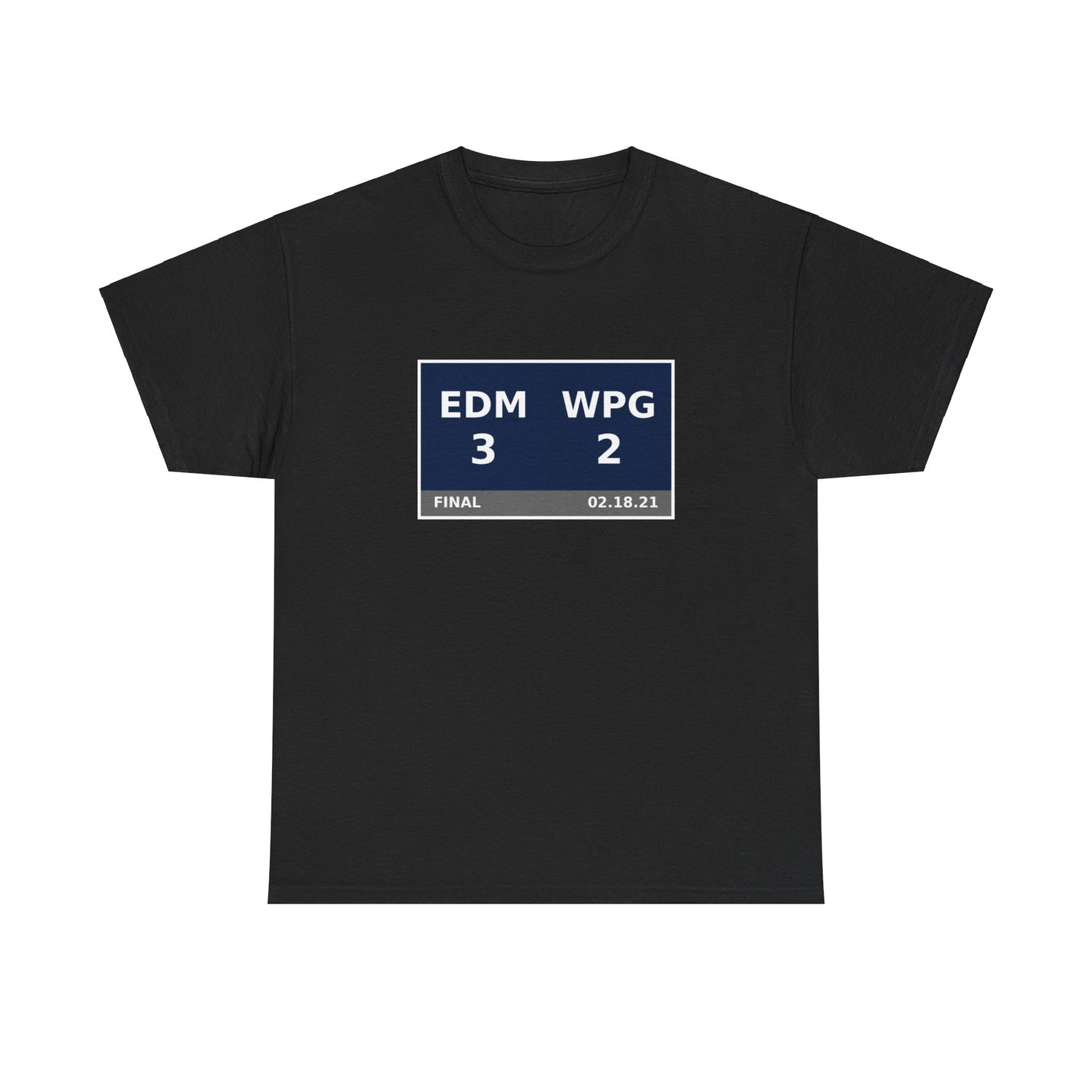 EDM vs WPG Scoreboard Tee 02.18.21