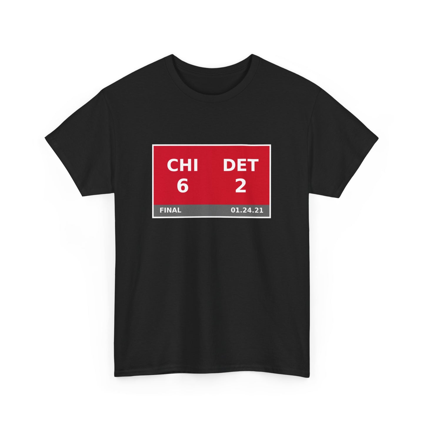 CHI vs DET Scoreboard Tee 01.24.21