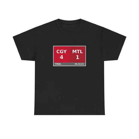 CGY vs MTL Scoreboard Tee 04.14.21