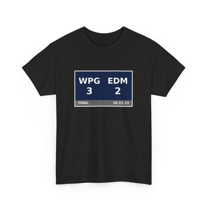 WPG vs EDM Scoreboard Tee 10.22.23