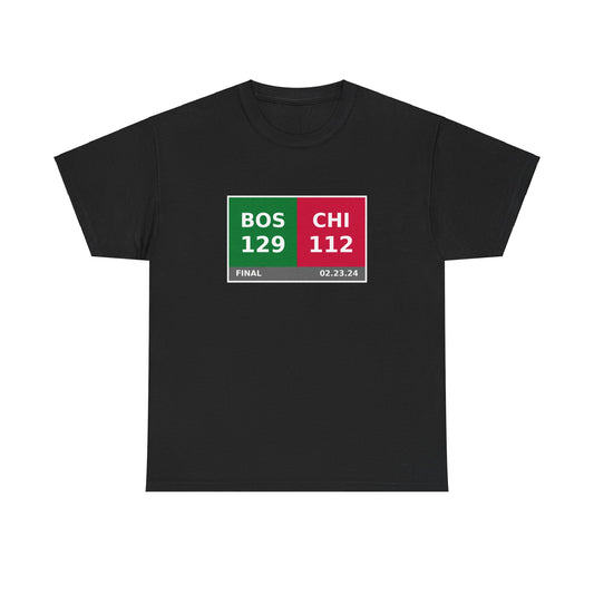 BOS vs CHI Scoreboard Tee 02.23.24