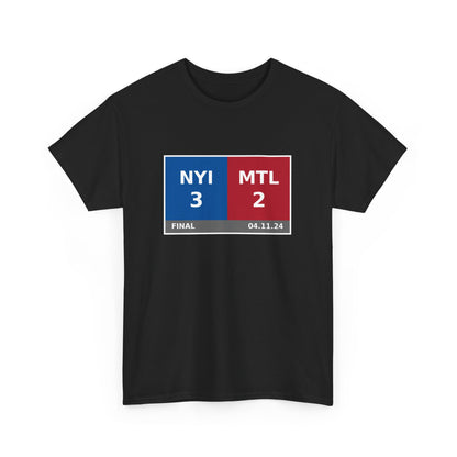 NYI vs MTL Scoreboard Tee 04.11.24