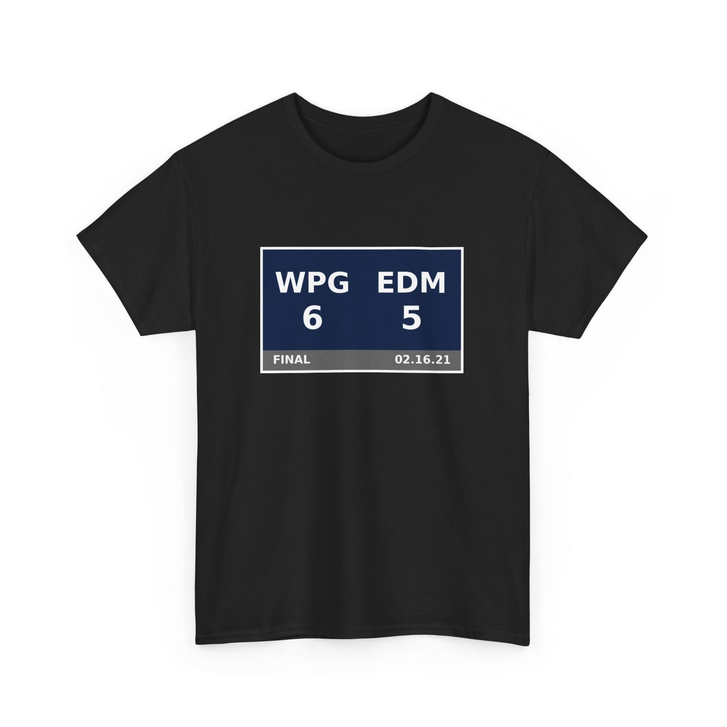 WPG vs EDM Scoreboard Tee 02.16.21