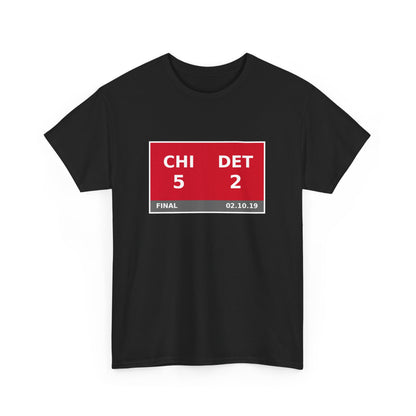 CHI vs DET Scoreboard Tee 02.10.19