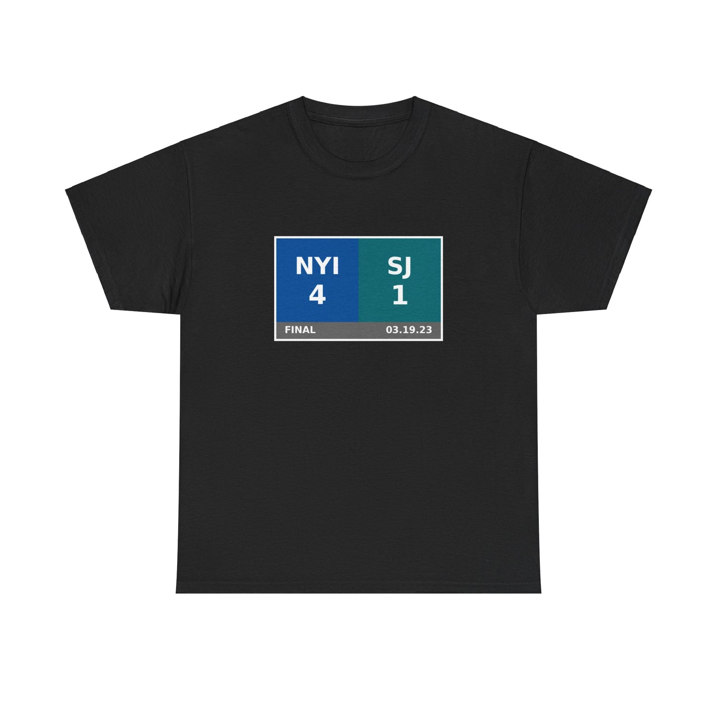 NYI vs SJ Scoreboard Tee 03.19.23