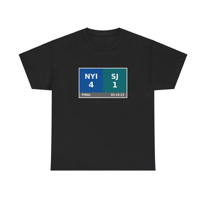 NYI vs SJ Scoreboard Tee 03.19.23