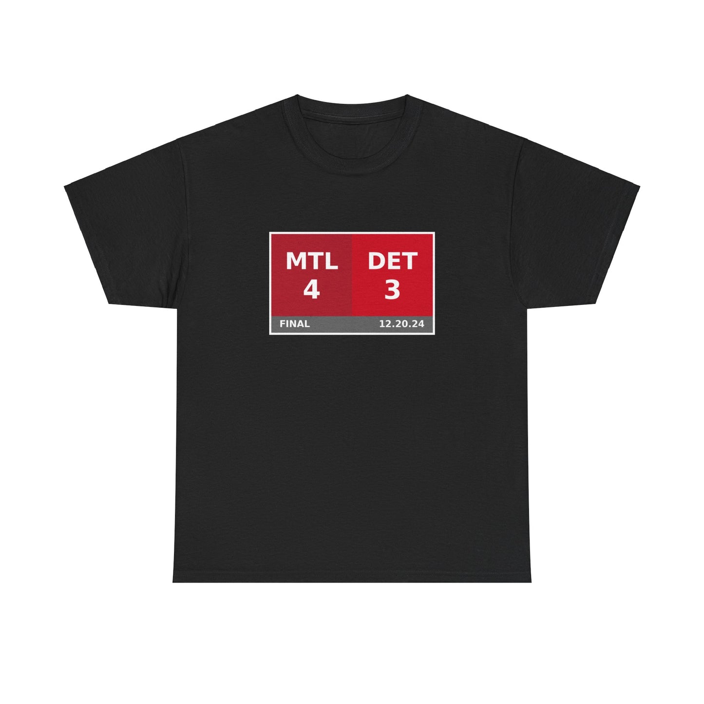 MTL vs DET Scoreboard Tee 12.20.24