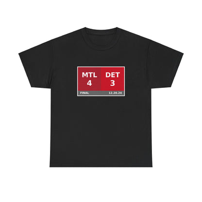 MTL vs DET Scoreboard Tee 12.20.24