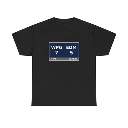 WPG vs EDM Scoreboard Tee 03.05.23