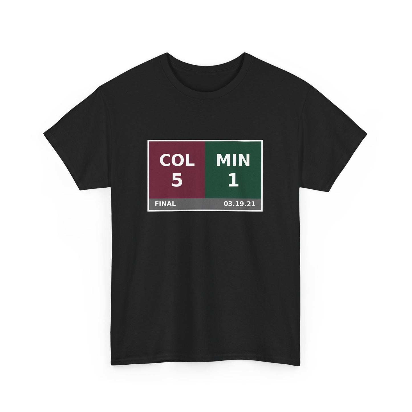 COL vs MIN Scoreboard Tee 03.19.21