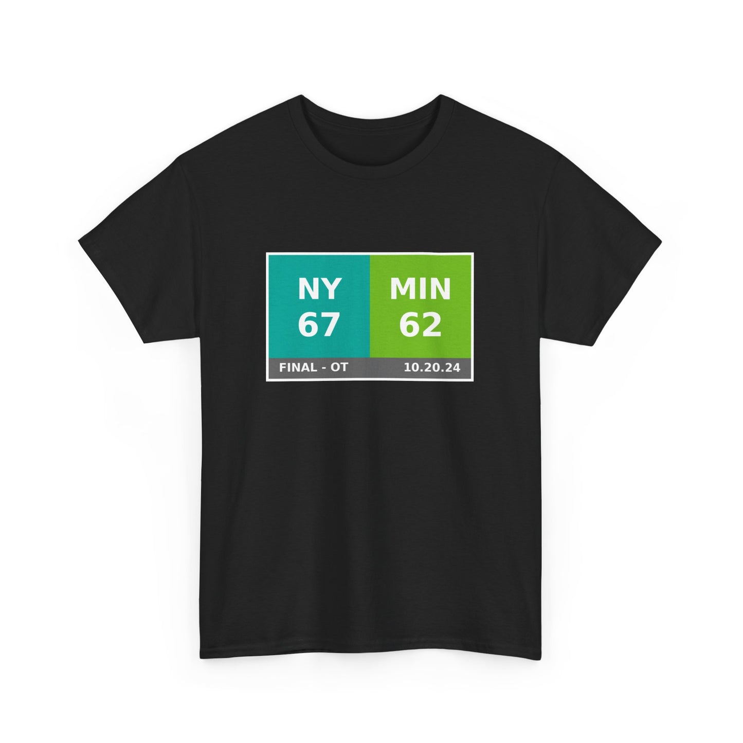 NY vs MIN Scoreboard Tee 10.20.24