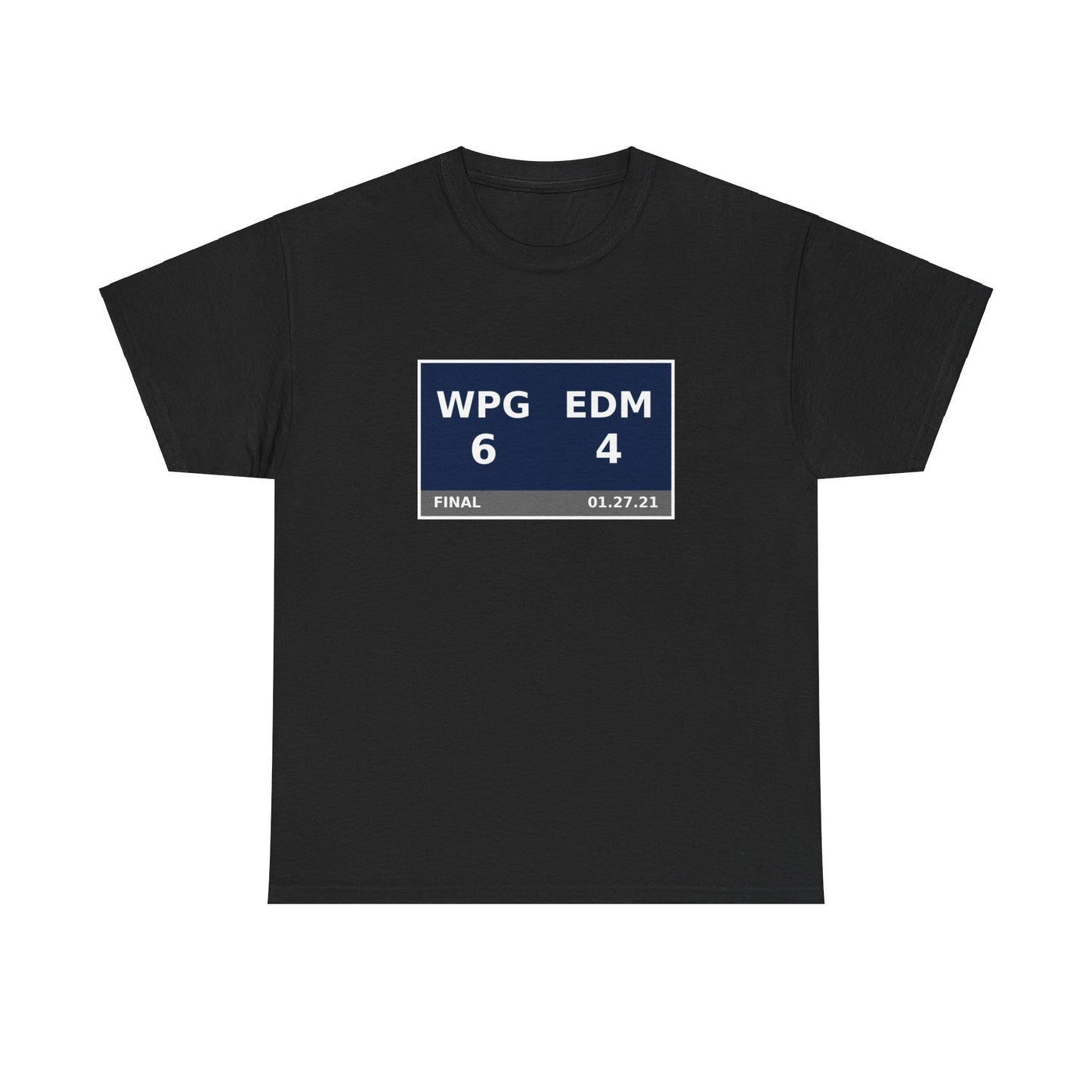 WPG vs EDM Scoreboard Tee 01.27.21