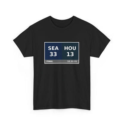 SEA vs HOU Scoreboard Tee 12.12.21