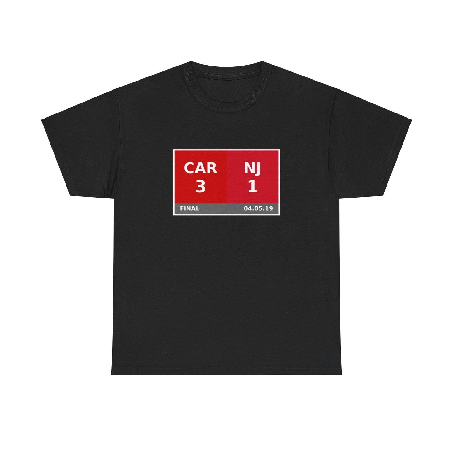 CAR vs NJ Scoreboard Tee 04.05.19