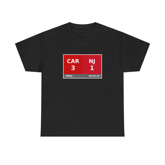 CAR vs NJ Scoreboard Tee 04.05.19