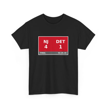 NJ vs DET Scoreboard Tee 02.26.20