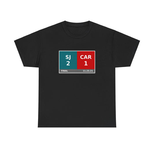 SJ vs CAR Scoreboard Tee 11.23.21