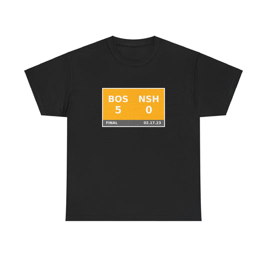 BOS vs NSH Scoreboard Tee 02.17.23