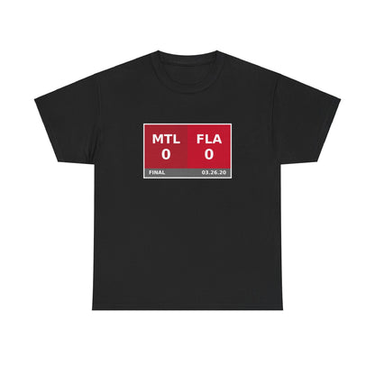 MTL vs FLA Scoreboard Tee 03.26.20