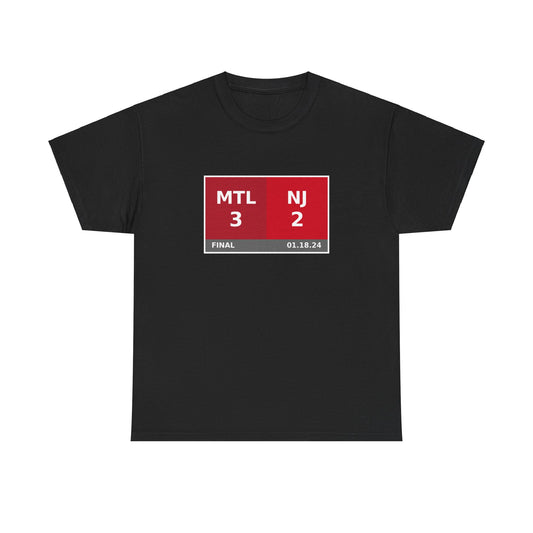 MTL vs NJ Scoreboard Tee 01.18.24