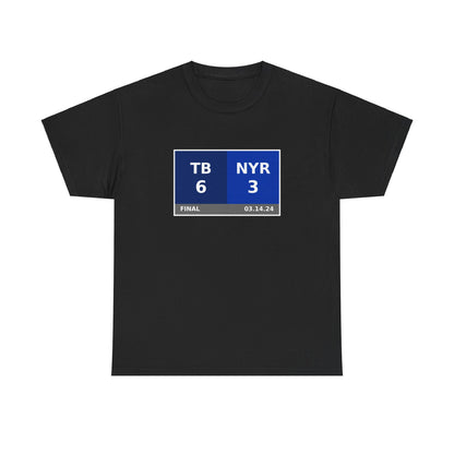 TB vs NYR Scoreboard Tee 03.14.24