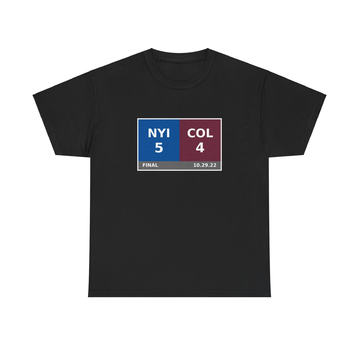 NYI vs COL Scoreboard Tee 10.29.22