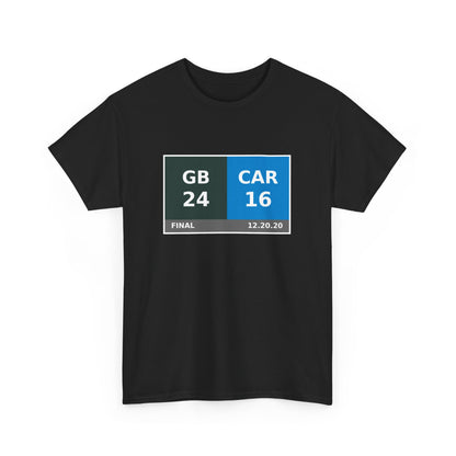 GB vs CAR Scoreboard Tee 12.20.20