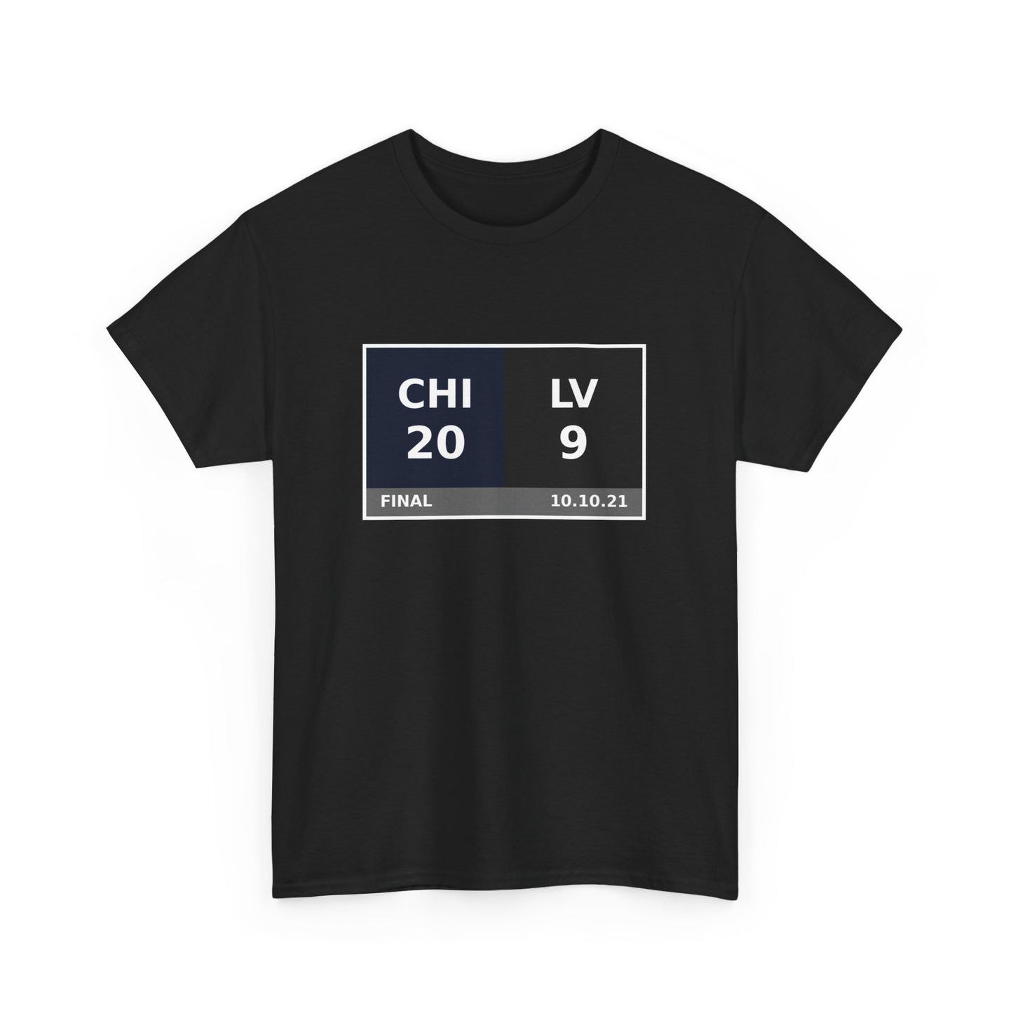 CHI vs LV Scoreboard Tee 10.10.21