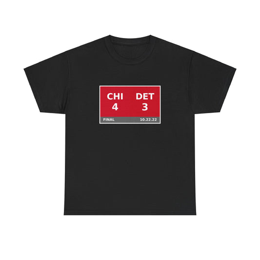 CHI vs DET Scoreboard Tee 10.22.22