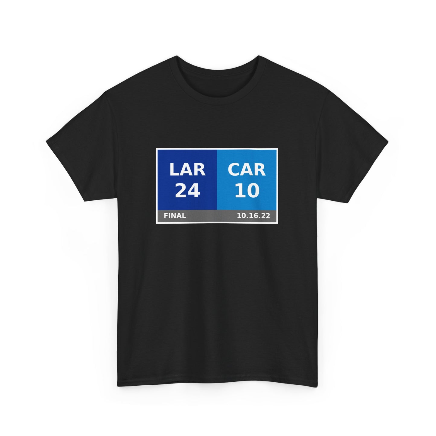 LAR vs CAR Scoreboard Tee 10.16.22